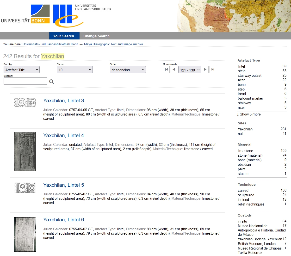 Screenshot of the New Research Ressource